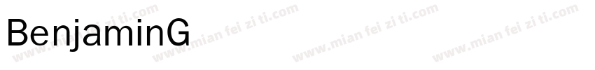 BenjaminGothic Bold字体转换